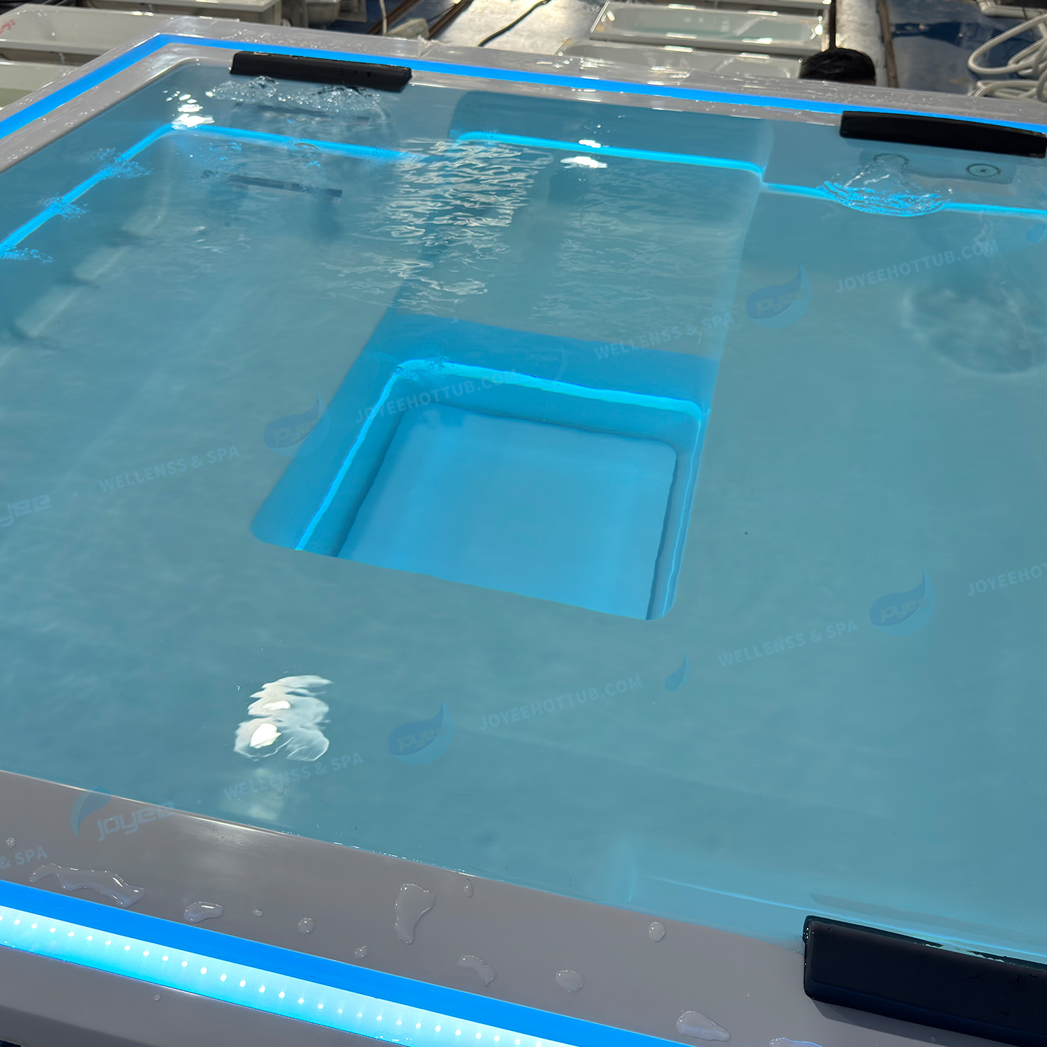 overflow hot tub